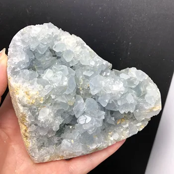 

natural celestine geode cluster Rock stones and Minerals Chakra Reiki Healing Home decor