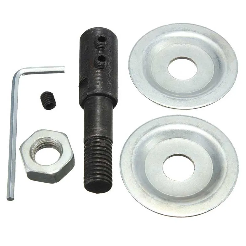 1set 10mm Spindle Adapter for Grinding Polishing 8mm Shaft Motor Bench Grinder