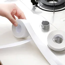 Устойчивая к плесени самоклеящаяся лента для кухонной раковины водостойкая плесени сильная прозрачная лента для кухонной раковины угловая линия палочка полоса зазора
