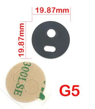 Для Motorola Moto E4 G4 G5 G5s G6 G7 Play Plus power X4 задняя камера стеклянная крышка объектива с наклейкой Замена - Цвет: G5 Black