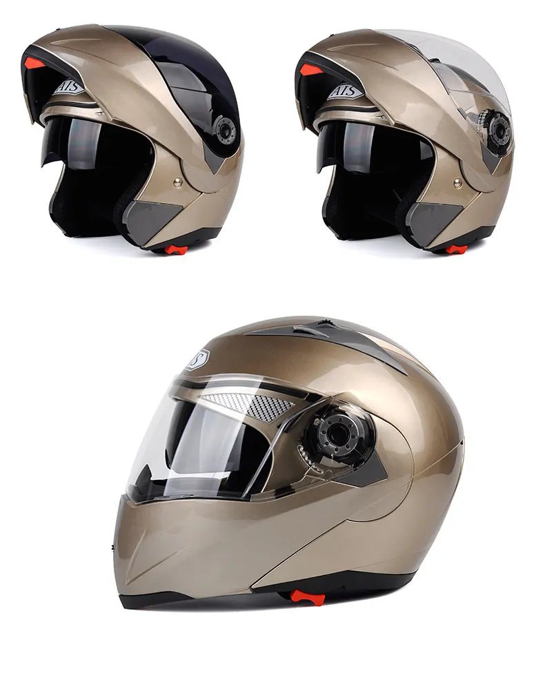 New DOT Sticker Flip Up Modular Helmet Dual Lens Racing Motocicleta Casco Men's Women's Motorcycle Helmet