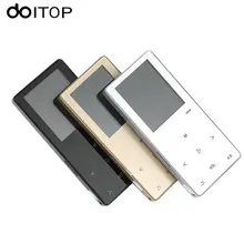 DOITOP Hifi MP3 музыкальный плеер Сенсорный экран 8 ГБ металла MP3 с Динамик без потерь аудио плеер Портативный Спорт Walkman TF карты FM