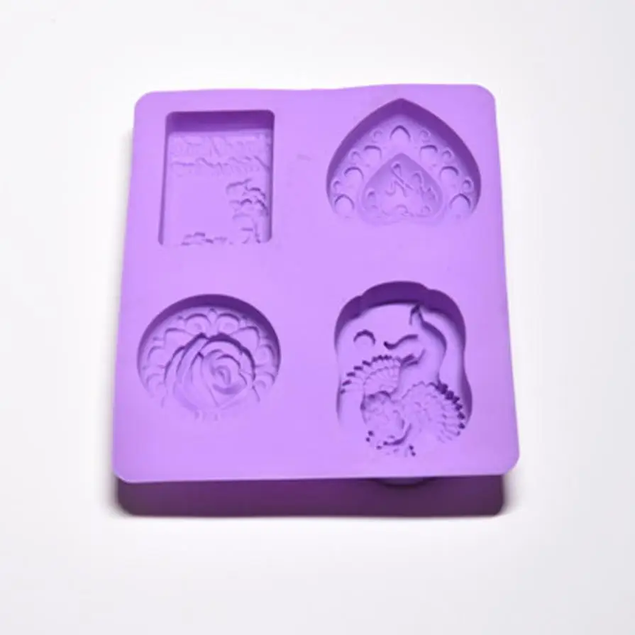Силиконовая форма для мыла ручной работы 6 полостей базовая 3D аксессуары