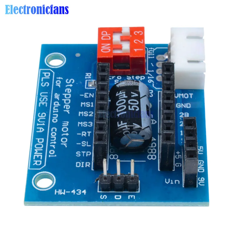 5 шт. драйвер шагового двигателя для 3D принтера A4988 DRV8825|3d printer board|3d controllerp p |