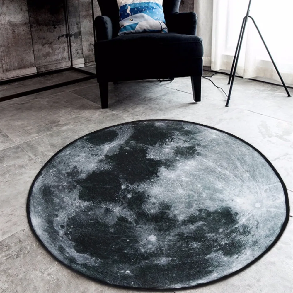 

3D Earth Round Carpet Rug Soft Fleece Carpet 100cm/120cm Living Room Rugs and Carpets Non-skid Bedroom Bape Mat Design Tapetes
