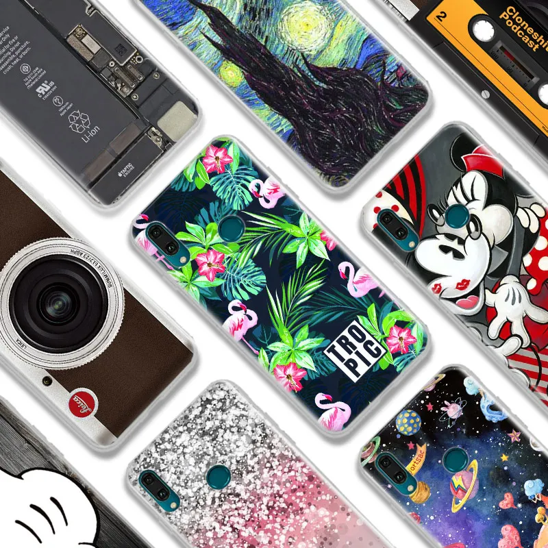 

TPU Case For Huawei Y9 2019 6.5inch Back Cover Minions Painting Soft Silicone Case For Huawei Y9 2018 Y9 2019 Phone Fundas Bag