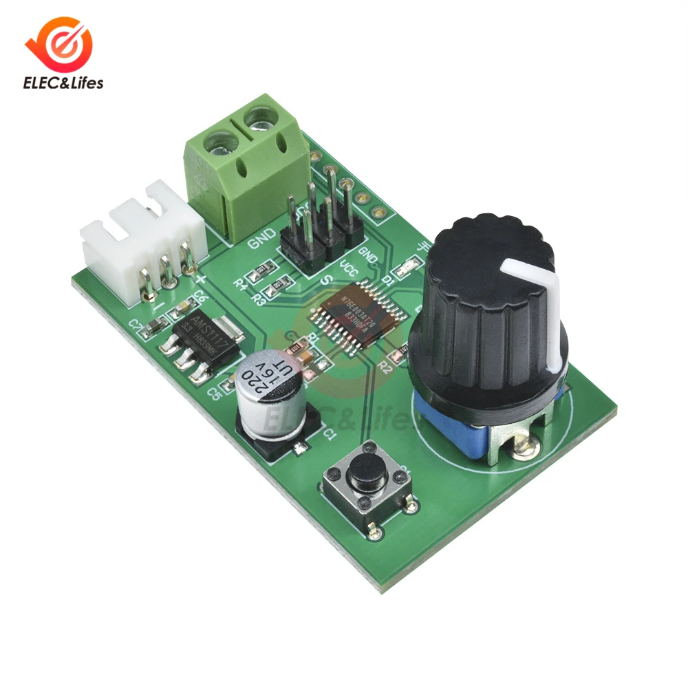 

1Pcs MG995 SG90 Dual Channel Servos Adjustable Knob Serial Control Board Switch 8-Bit MCU Steering Gear Debugging Module