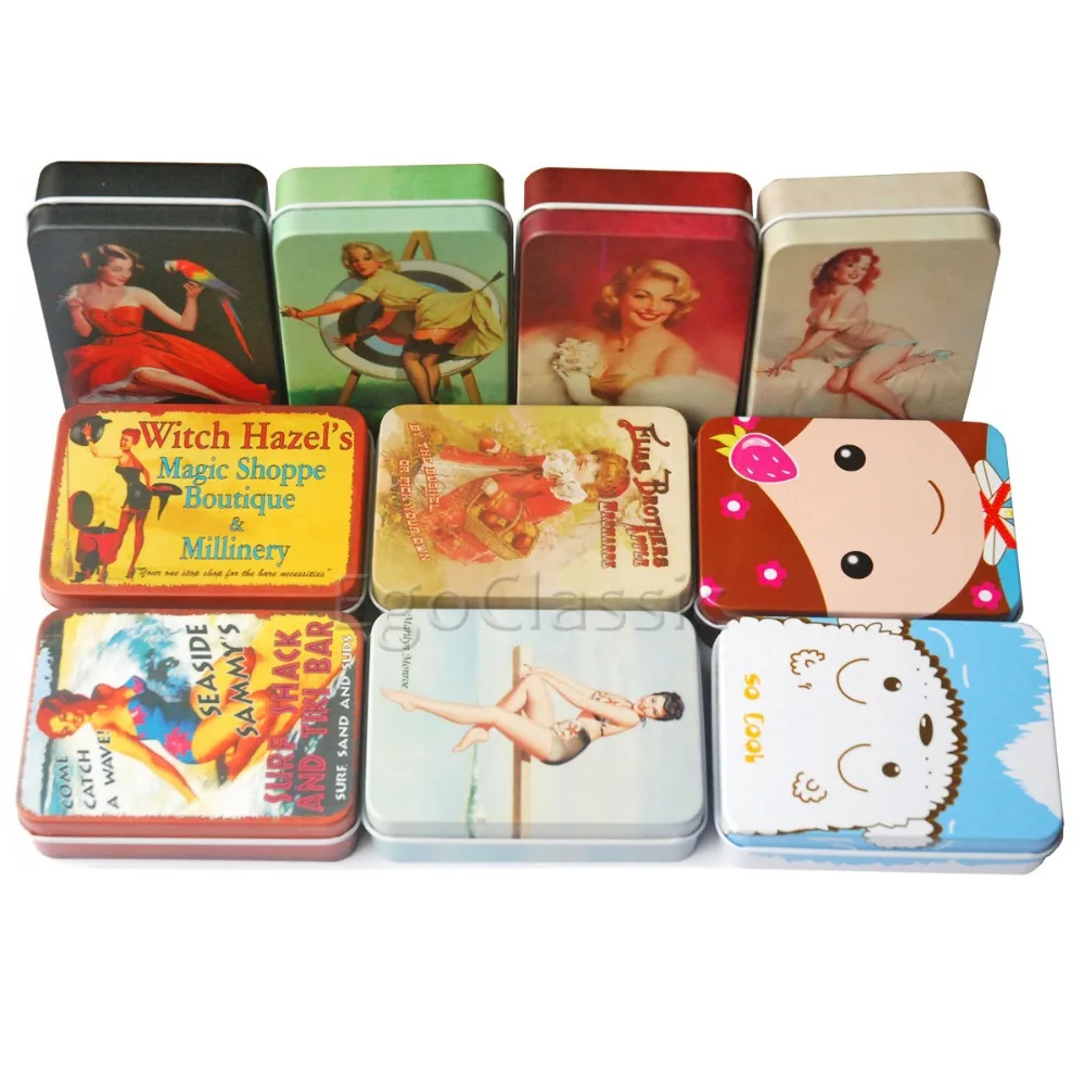 

Magnetically shielded Metal box Bank cards Storage boxes Of small items /Tablets/Capsule/Candy/Gum/Variety of patterns FMB-001