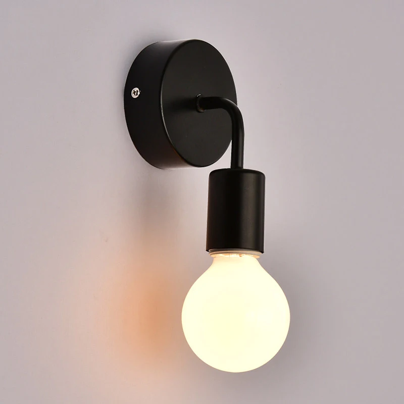  modern bedside lamp wrought iron wall lamp personality creative video wall corridor aisle energy-sa - 32857608387
