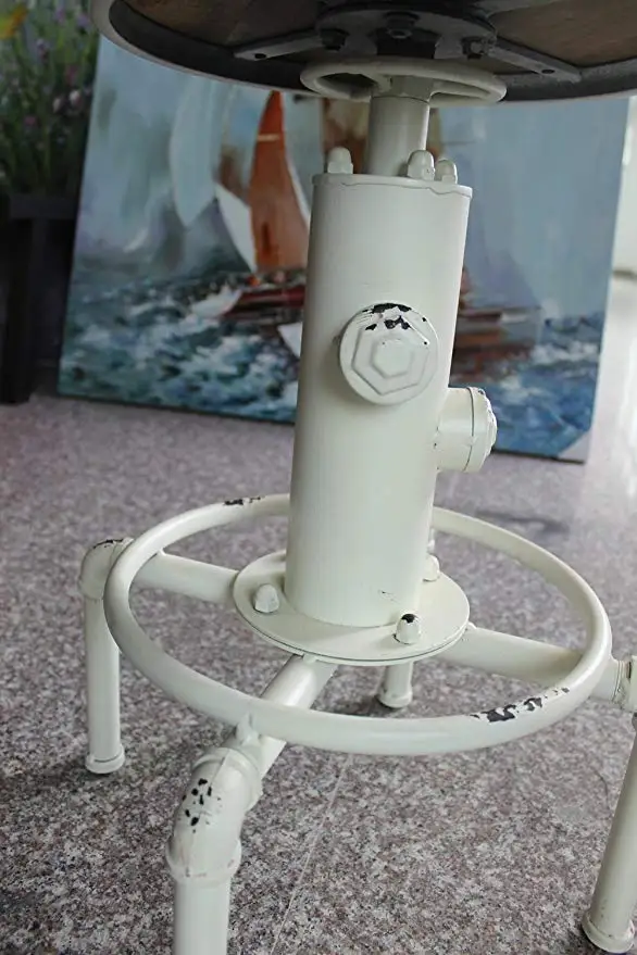Bar Stools Industrial Metal Adjustable Height Chair Fire Hydrant Design Bar Stool Chair Kitchen Swivel Dining Chair