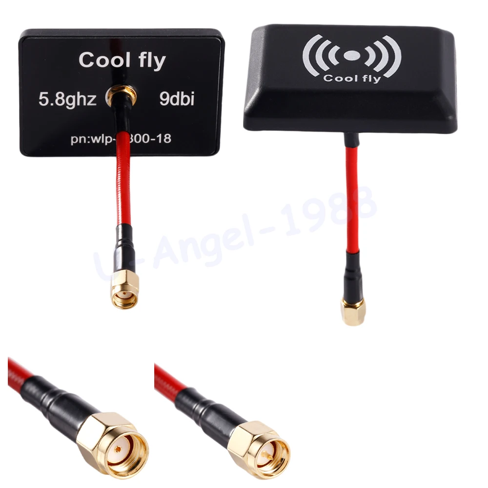

1pcs Coolfly FPV 5.8G 9DBi High Gain Panel Antenna AV Transmission Cable Mushroom Antenna for RC QAV Multicopter