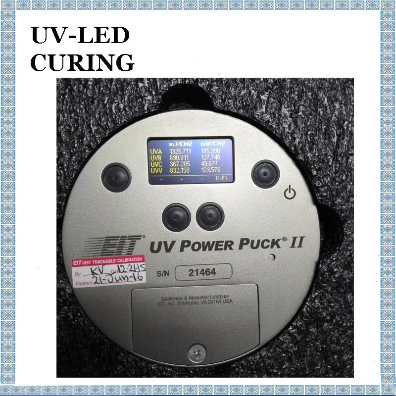 

EIT UV Power Puck II Ultraviolet Irradiation Meter UV Meter 4 UV Bands Measuring Intensity Energy Temperature