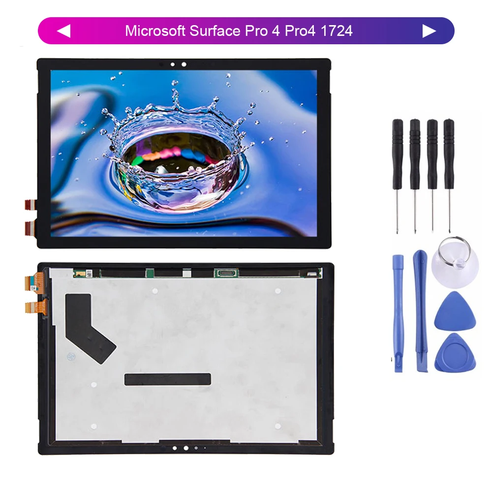 Скидка Для microsoft Surface Pro 4 Pro4 1724 LTN123YL01 001 ЖК экран дигитайзер Сенсорная панель стеклянная сборка + Инструменты
