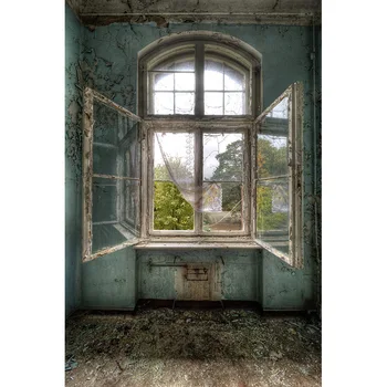 

Vinyl Photography Background Vintage Broken Window Old Retro Style Children Backdrop for Photo Studio XT-1433