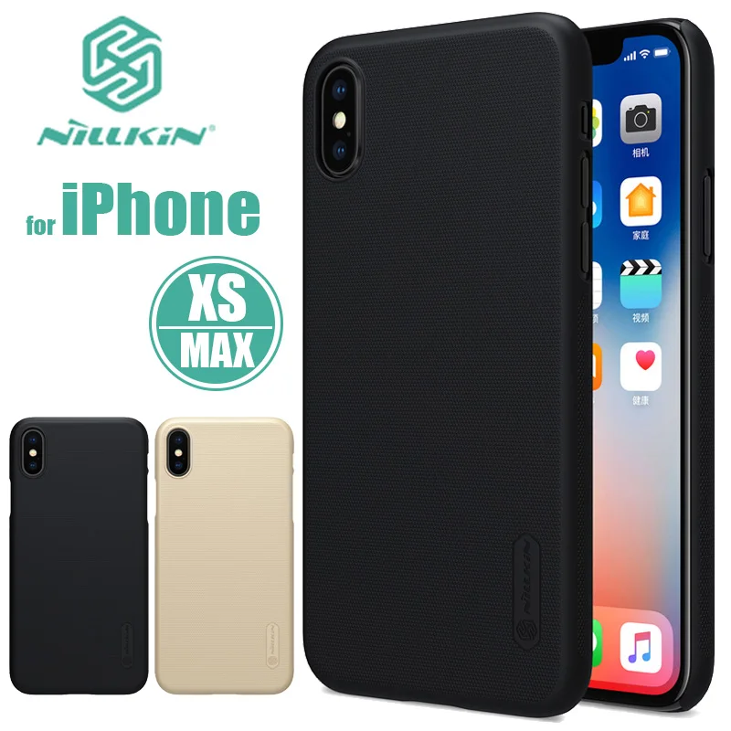 

for iPhone XS Max XR X Nillkin Super Frosted Shield Hard Slim Back PC Cover Case for iPhone XR XS Max X Nilkin Matte Phone Case