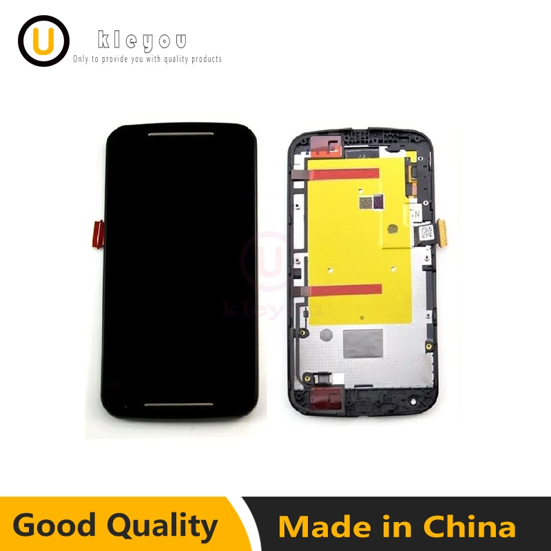 Для Motorola MOTO G2 XT1063 XT1064 XT1068 XT1069 ЖК дисплей сенсорный экран дигитайзер с рамкой в