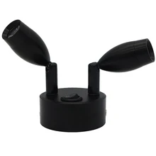 Съемная подзарядка точечная лампа, вращающиеся ювелирные изделия жемчужные часы шкаф батарея лампа, витрина 2 Вт 6 Вт беспроводной счетчик света