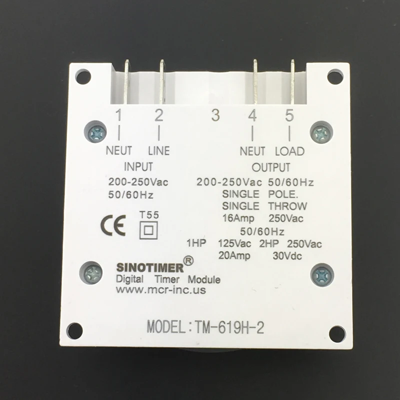 Цифровой таймер питания SINOTIMER TM619 AC 220 В 230 в 240 с ЖК дисплеем программируемое реле