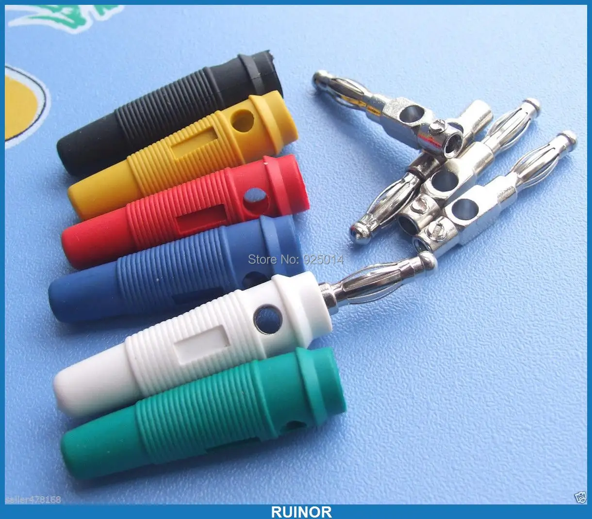 

60PCS 6 color Binding Post FOR Speaker Amplifier Banana Plug Test probe Cables