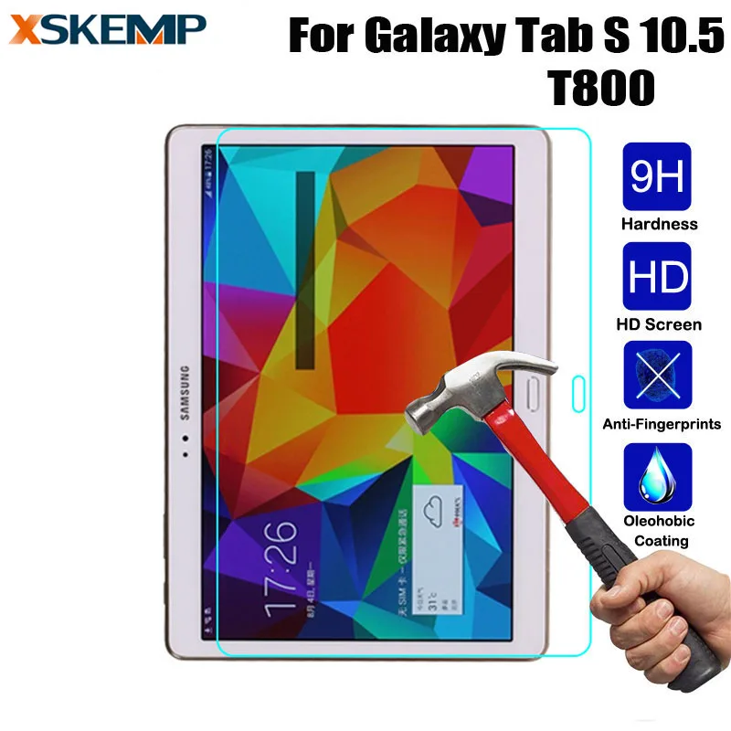 

LCD Clear Screen Protector For Samsung Galaxy Tab S 10.5" SM-T800 T805 Explosion-Proof 0.3MM HD Tempered Glass Premium Slim Film