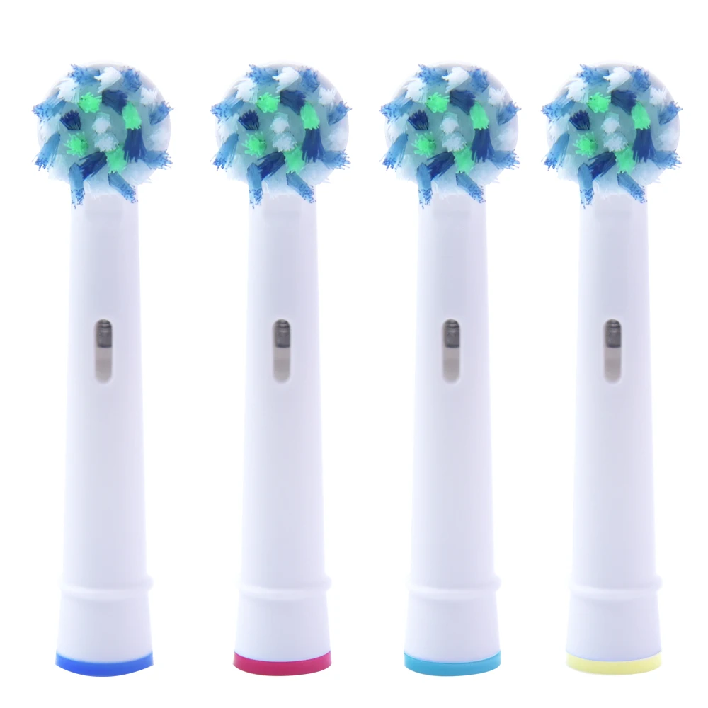 

4 PCS Replacement Toothbrush Heads for Oral B Cross Function Toothbrush Heads Compatible with Oral B Braun Toothbrush