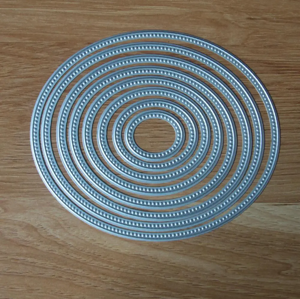 8PCS Oval Metal Cutting Dies for scrapbooking Stencils for Craft Paper