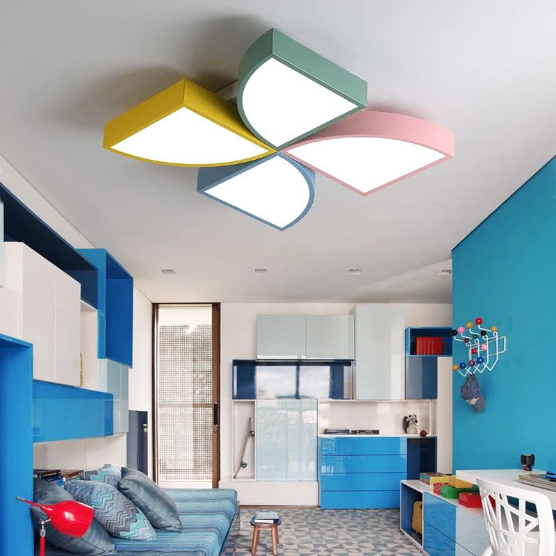 Dx Modern Led Ceiling Light Windmill Fixture Kids Room Lights Lamp Dx Modern Led Ceiling Light Windmill Fixture Kids Room Lights Lamp Remote Control Macaron Toy Brick Luminaire Dimmable Er