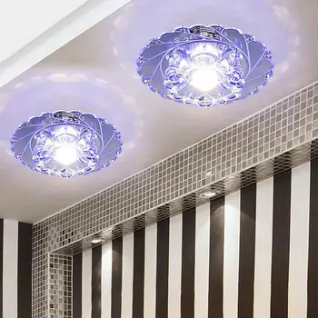 

Modern 25cm Round Super Bright LED Crystal Ceiling Light Lamp Decor