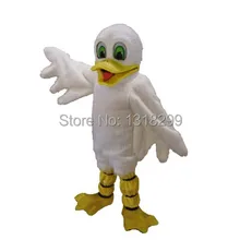 Талисман белый мужской костюм Утки маскарадный костюм на заказ Карнавальный Костюм-маскот