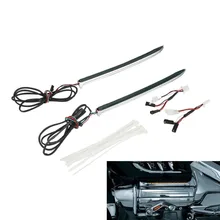 Pair Chrome LED Running Indicator Fairing Lights For Honda Goldwing GL1800 2001-2010 08 09 Left & Right drag specialities 2001 0278 chrome fat spotlights pair