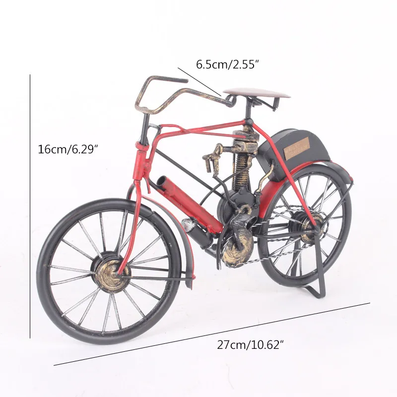 Металлические поделки, старая модель велосипеда, Ретро стиль, старинная модель старого велосипеда, антикварная Статуэтка для велосипедного клуба, украшение для дома и офиса