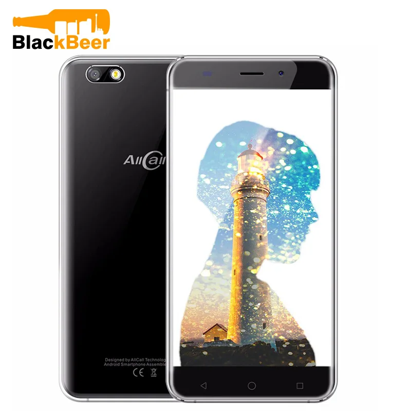 Allcall Madrid Android Phone 1GB+8GB 5.5 inch 3G Smartphone Android 7.0 MTK6580A Quad Core 2600mAh 8MP Camera Mobile Phone