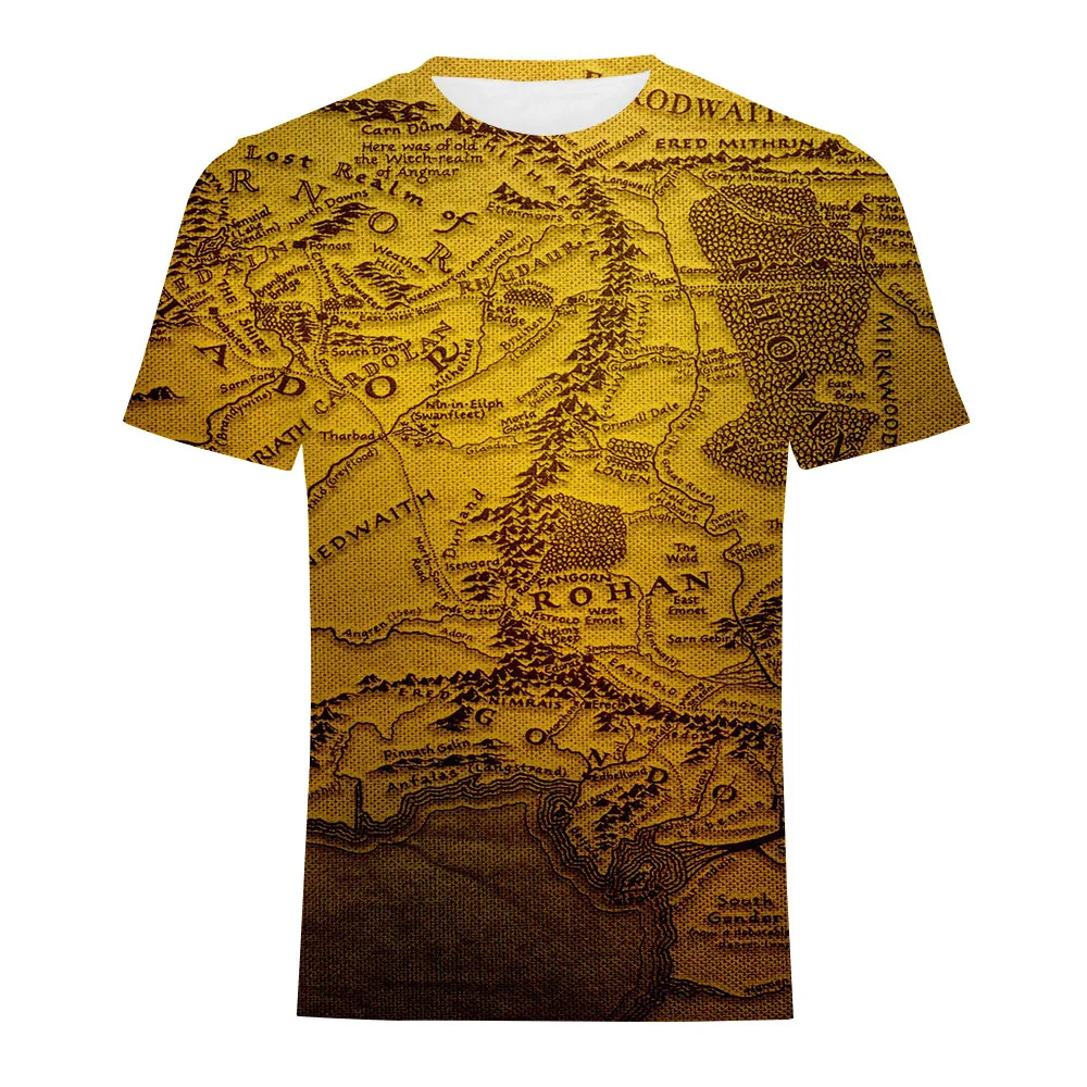 

2019 summer new T-shirt classic movie The Lord of the Rings: The Two Towers Print 3d Men's Women's Casual t shirt