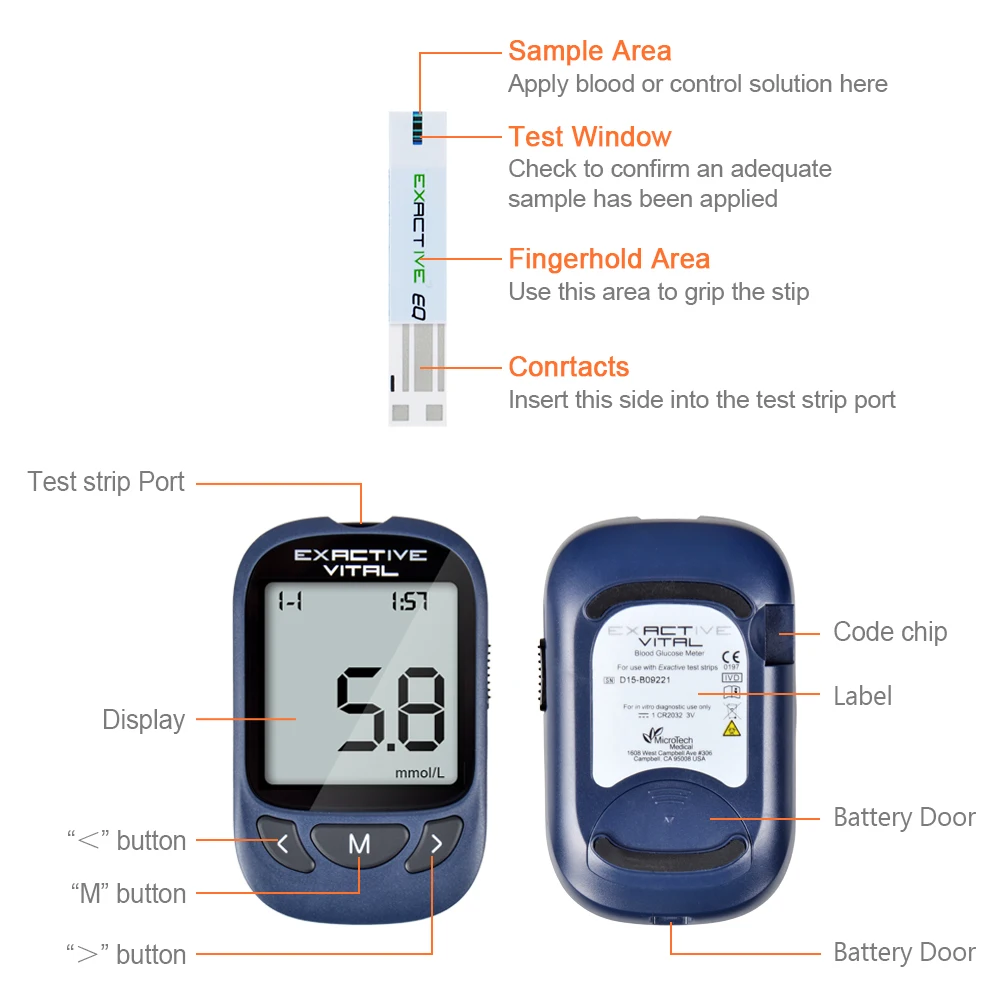 MICROTECH MEDICAL Diabetes Diabetic Blood Sugar Detection Blood Glucose