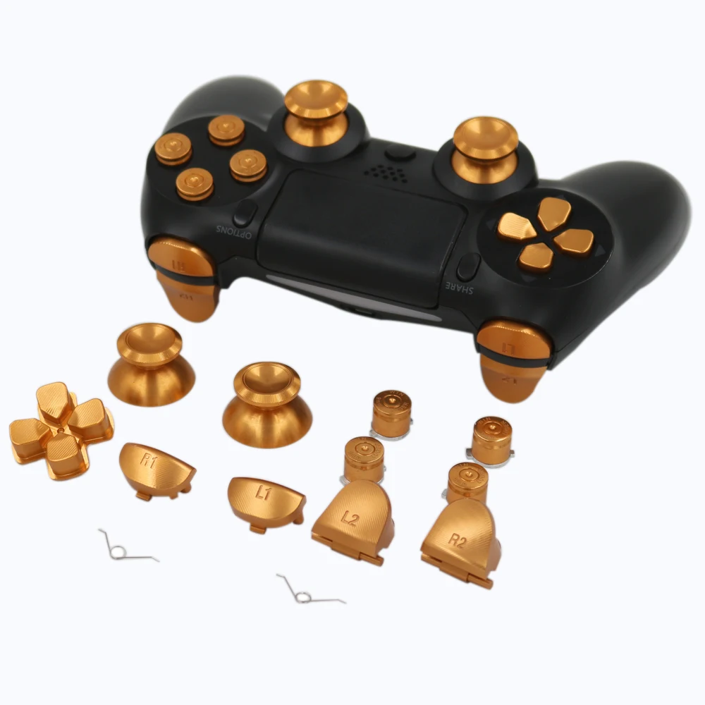 10*Full Aluminum Metal Buttons for PS4 controller slim Metal
