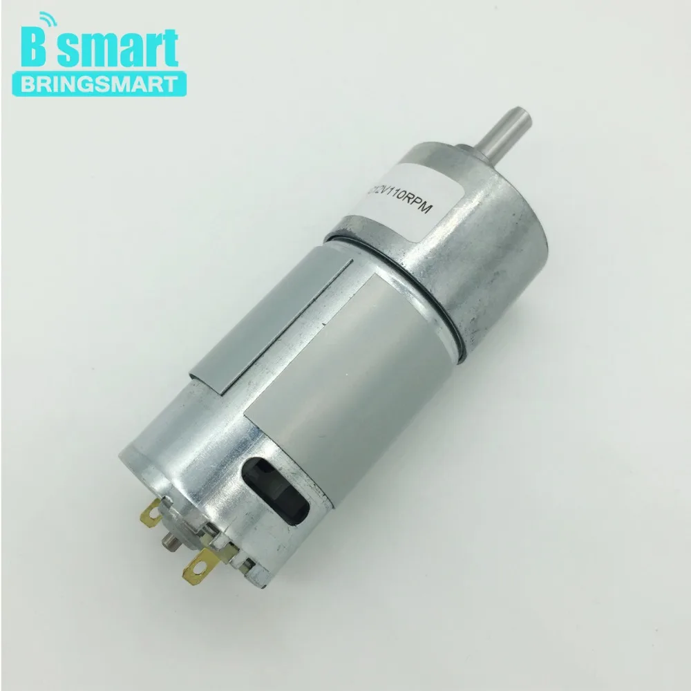 

Bringsmart JGB37-550 12V DC Gear Motor Mini DC Motor High Torque 6V with Reversible Reductor for DIY Intelligent Car Vehicle