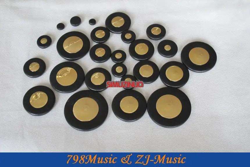 Eb Alto Saxophone Pads 25pcs Black Professional Alto Saxophone Leather