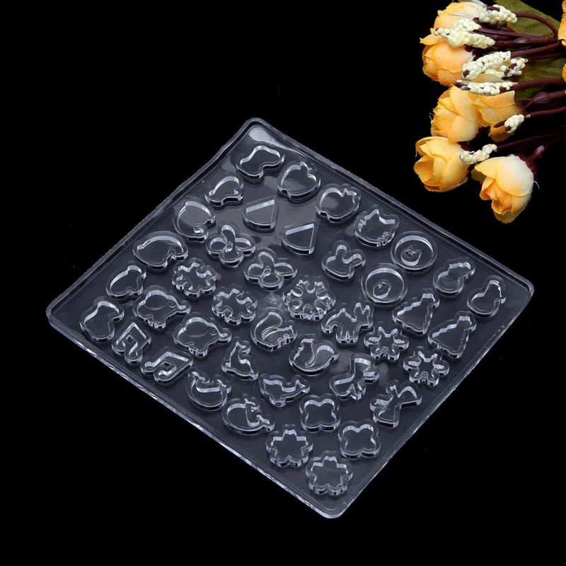 

Clear Silicone Ear Stud Earring Mold Making Jewelry Resin Casting Mould Tool DIY