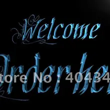 LK695-Добро пожаловать заказ здесь Дисплей светодиодный знак неонового света