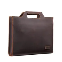 BOLEKE бизнес для мужчин Портфели S649-40 коричневый цвет Винтаж Натуральная Crazy Horse кожа сумка портфель