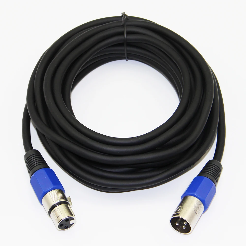 XLR Cable Male to Female M/F Audio Cable For Microphone Mixer TPE Material+OFC Copper 1m 1.8m 3m