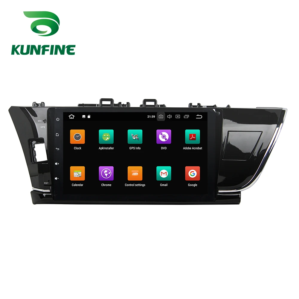Sale Octa Core 4GB RAM Android 8.0 Car DVD GPS Navigation Multimedia Player Car Stereo Deckless for TOYOTA Corolla 2014-2015 Radio 1