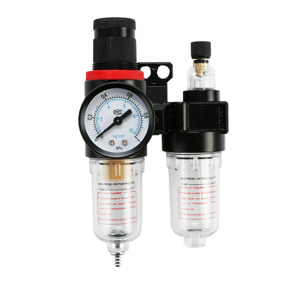 

AFC2000 Aluminum Alloy Liquid Level Oil Valve Air Filter Regulator Pneumatic Air Pressure Lubricator Moisture Oil-water Separato