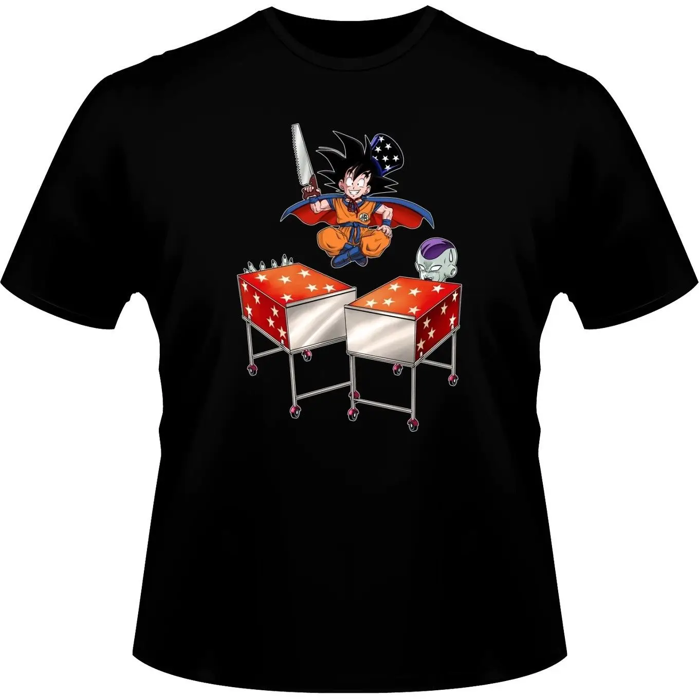 Camiseta Manga-Parodia de Goku y Freezer Dragon Ball Z (613) футболка с героями мультфильмов Мужская