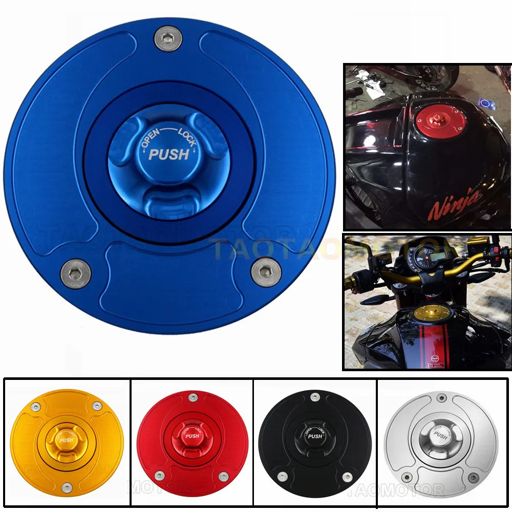 Motorcycle CNC Aluminum Fuel Gas Caps Tank Cap Cover With Rapid Locking