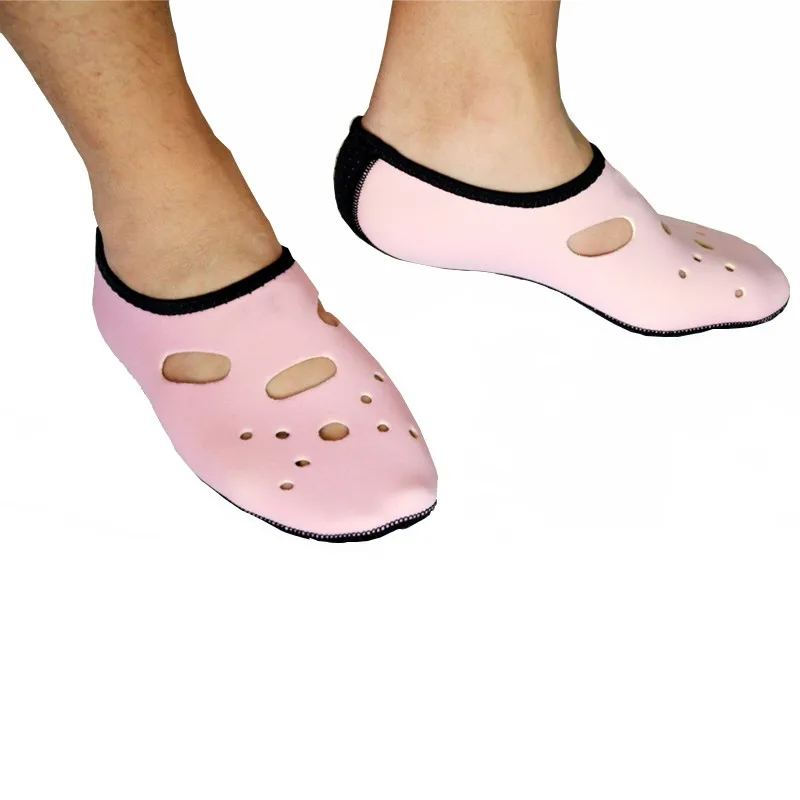 Неопреновые короткие пляжные ласты; нескользящие Нескользящие ботинки для подводного плавания; гидрокостюм; обувь для подводного плавания - Цвет: pink L