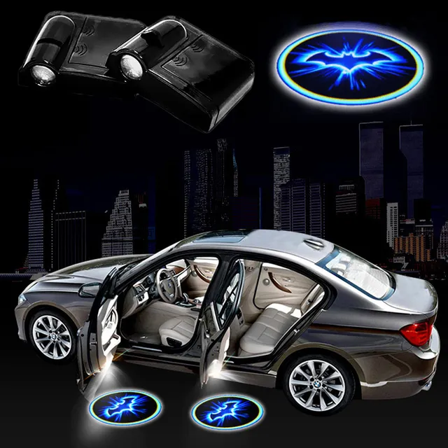 2x LED Wireless Car Door Light Batman Universal Car Styling