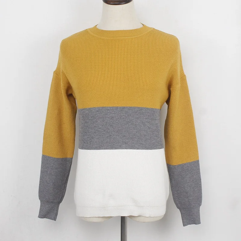 ONLYSVTER осень зима теплый свитер Женский вязаный пуловер свитер Топ толстый многоцветный Повседневный женский джемпер