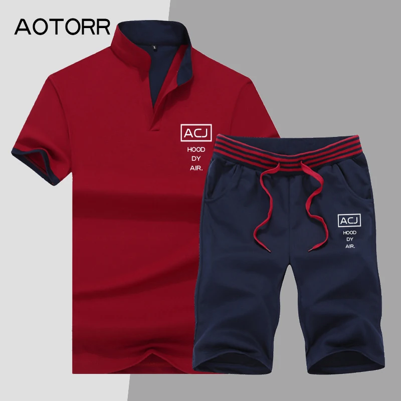 2019 Summer Short Sets Men Casual Suits Sportswear Mens Set Tracksuits