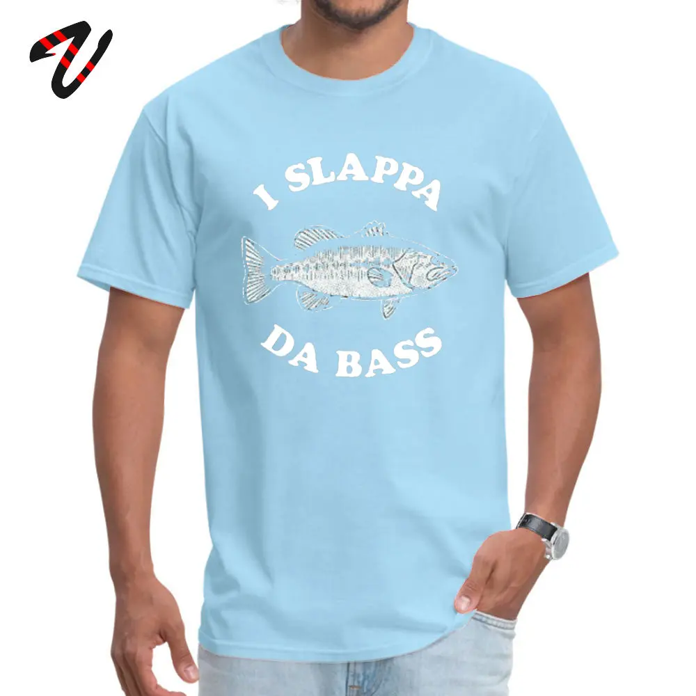 I Slappa Da Bass Mens Discount comfortable Tees O Neck Summer Fall 100% Cotton T-Shirt Europe Short Sleeve Tee Shirts I Slappa Da Bass 7121 light